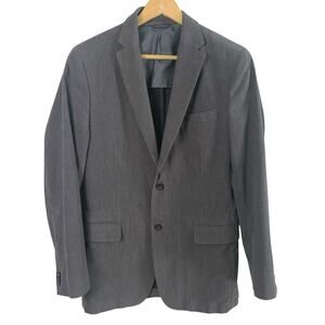 Banana Republic Size 40R Men's Velvety Sport Coat Blazer Jacket Gray Business